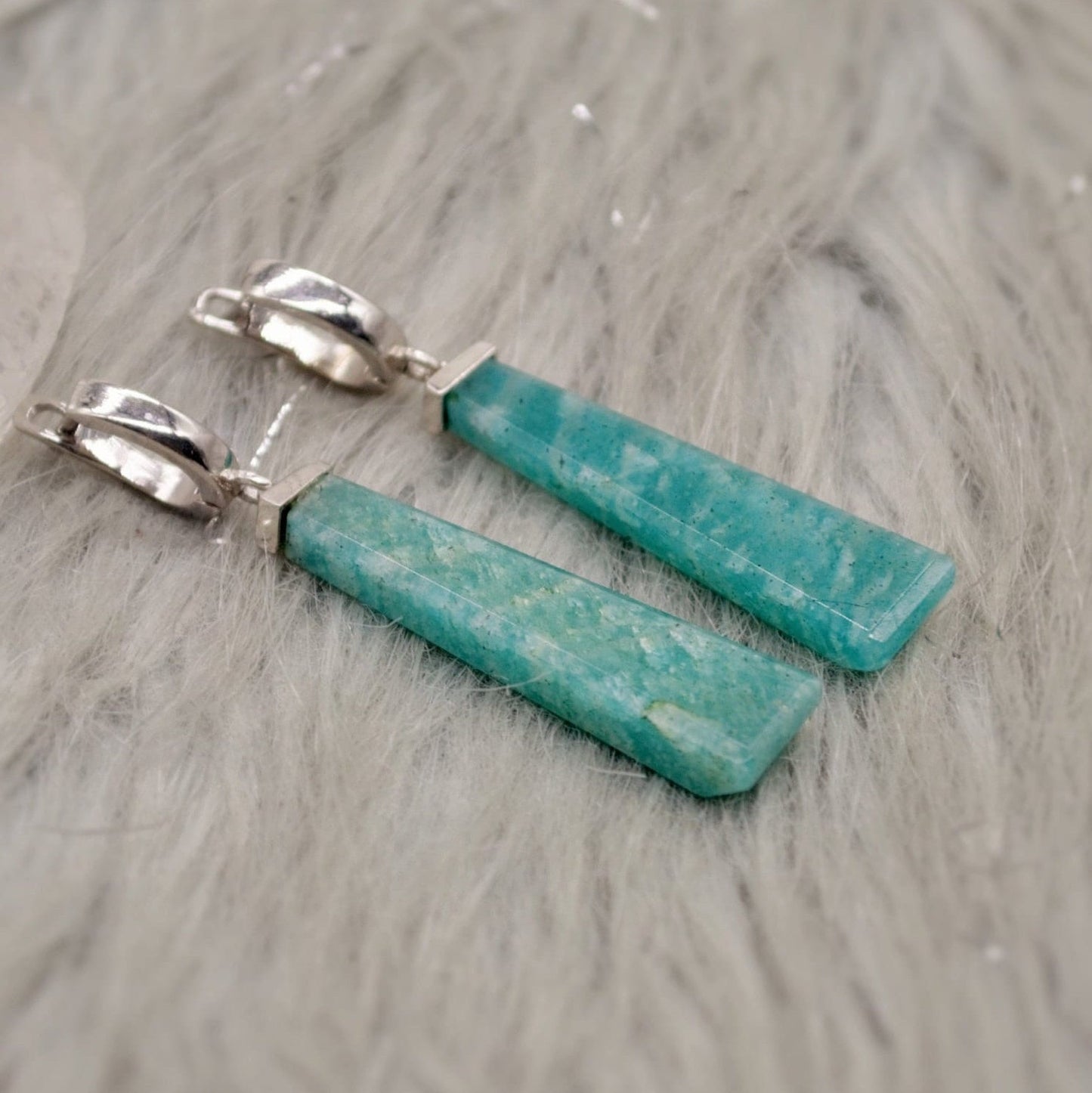 Amazonite earrings
sterling silver
green gemstone
silver earrings
Amazonite jewelry
dangle earrings
drop earrings
green earrings
blue earrings
handmade earrings
gemstone earrings
statement earrings
gift for her