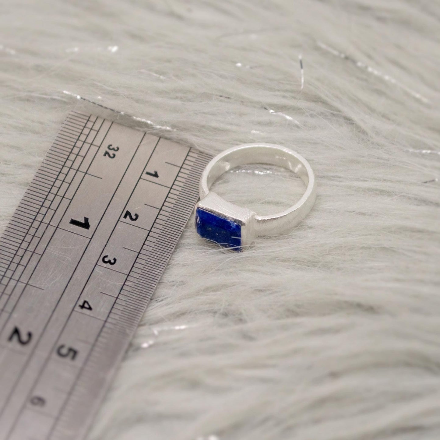 Lapis Lazuli Dainty Silver Ring, Blue Gemstone Ring, 925 Sterling Silver Ring, Birthday Gifts, Rings For Women, December Birthstone Ring